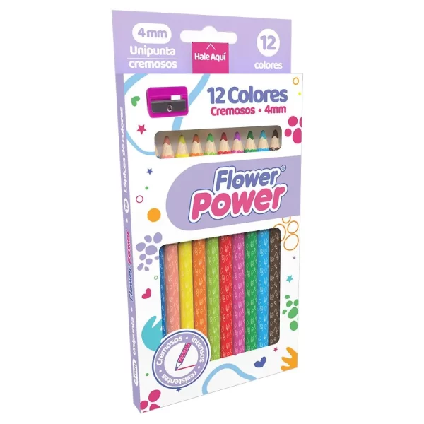 Colores unipunta Primavera® Flower Power x 12