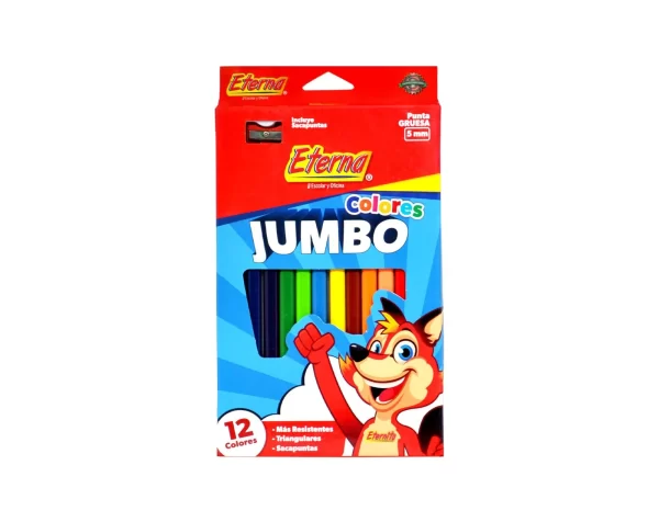 Colores Jumbo Triangular x 12 Eterna®