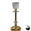 Candelabro de Cristal y Metal Dorado - Imagen 2
