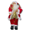 Muñeco de Papá Noel de Pie Rojo con Dorado
