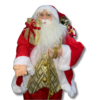 Muñeco de Papá Noel de Pie Rojo con Dorado - Imagen 2