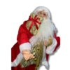 Muñeco de Papá Noel de Pie Rojo con Dorado - Imagen 3