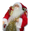 Muñeco de Papá Noel de Pie Rojo con Dorado - Imagen 4