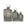 Set Farol Ventana X3 Plateado