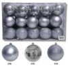 Set de Esferas Navideñas 8cm 30 Piezas - Plata