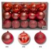 Set de Esferas Navideñas 8cm 30 Piezas - Rojo