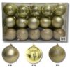 Set de Esferas Navideñas 8cm 30 Piezas - Doradas