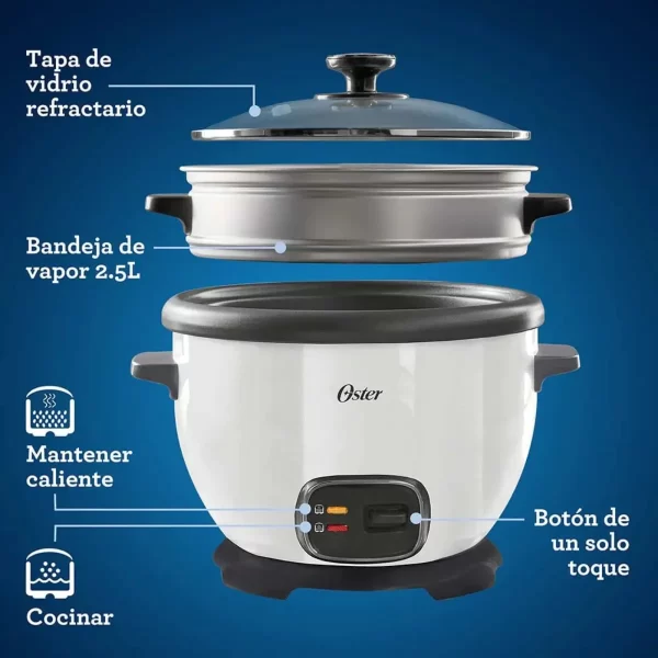 Olla Arrocera Multiusos Oster CKSTRC5731W-013 - Imagen 6