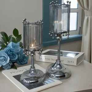 Candelabro Clásico Brisa Plateada