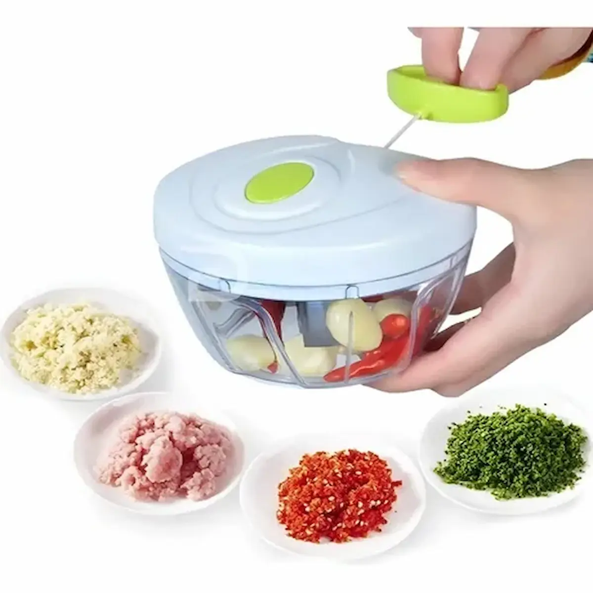 Picatodo Triturador y Picador Manual de Alimentos y Verduras - Imagen 5