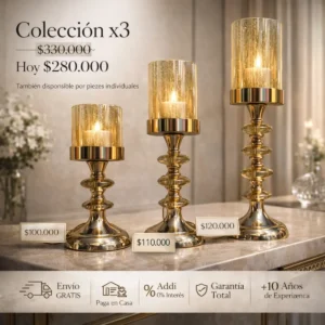 Set de Candelabros de Lujo